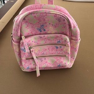 Unicorn pink mini backpack